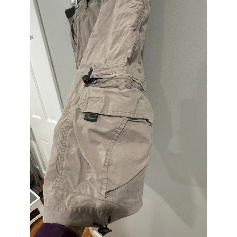 Carbon Cargo Shorts Military Style Loose Fit Multi Pockets Cotton Casual Mens